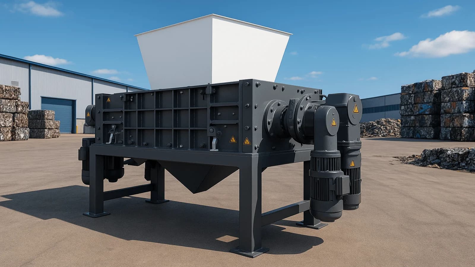 Four Shaft Shredders Improve E-Waste Recycling Efficiency