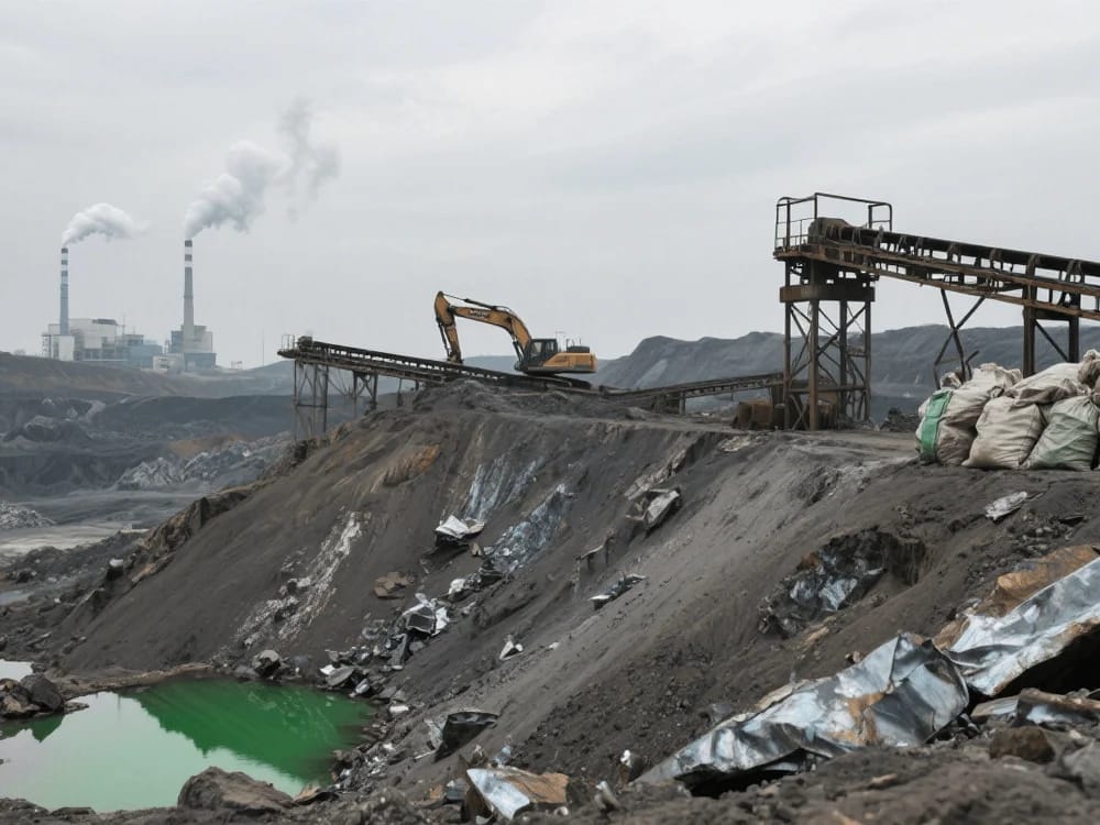 Mining and extraction waste processing with ARZIR equipment