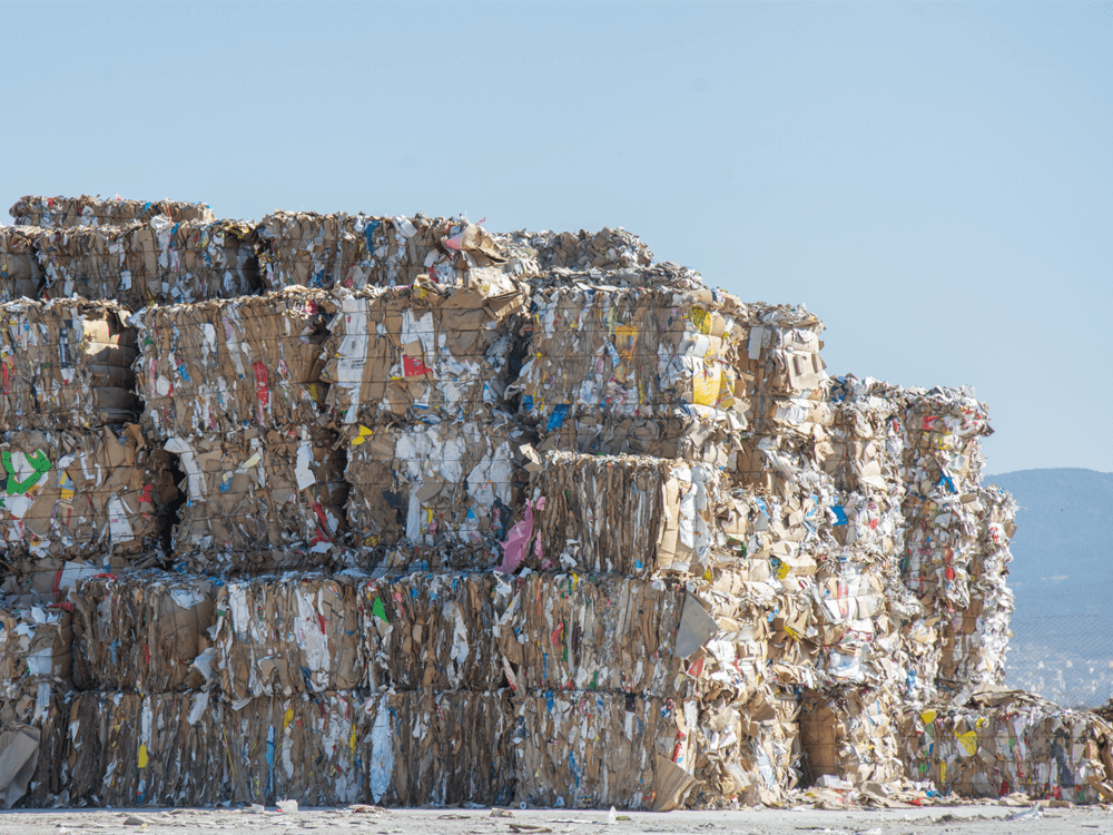Retail Waste Management - Vertical Baler for Cardboard and Packaging
