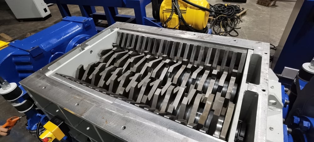 Double-Shaft Shredder Rotor and Blades