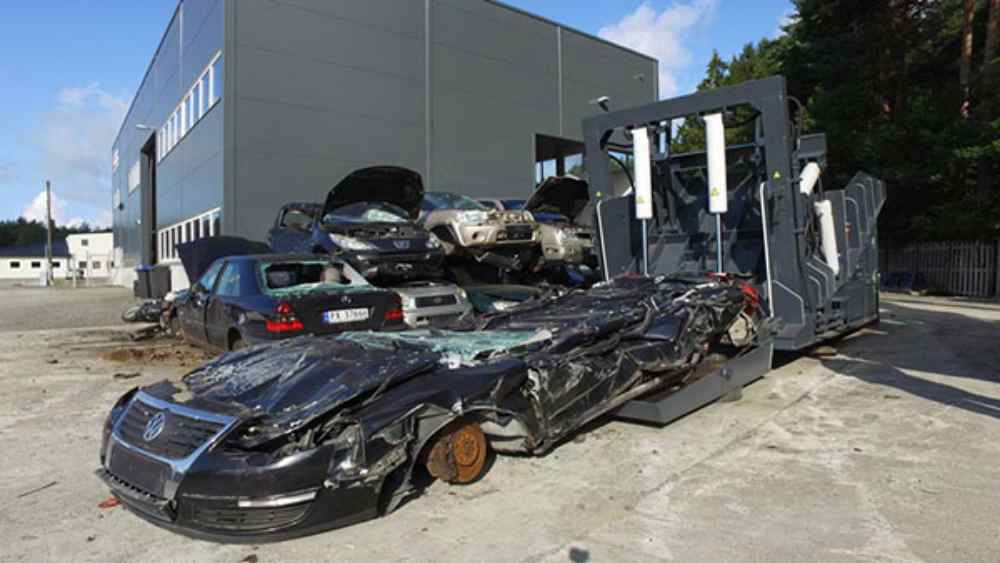 Car Body Baler Processing Scrap