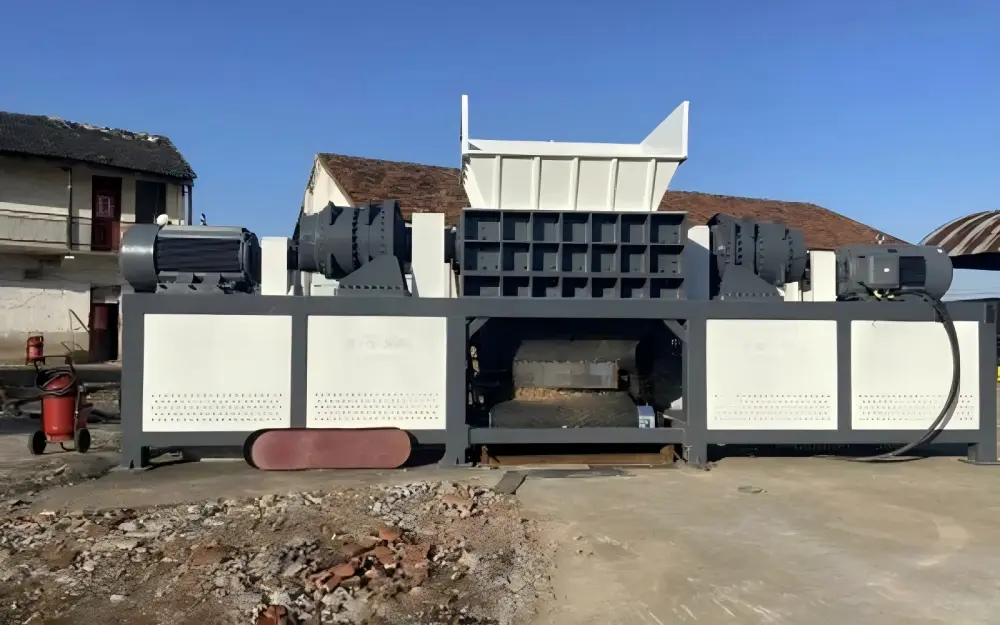 Heavy Duty Double-Shaft Shredder for Industrial Recycling