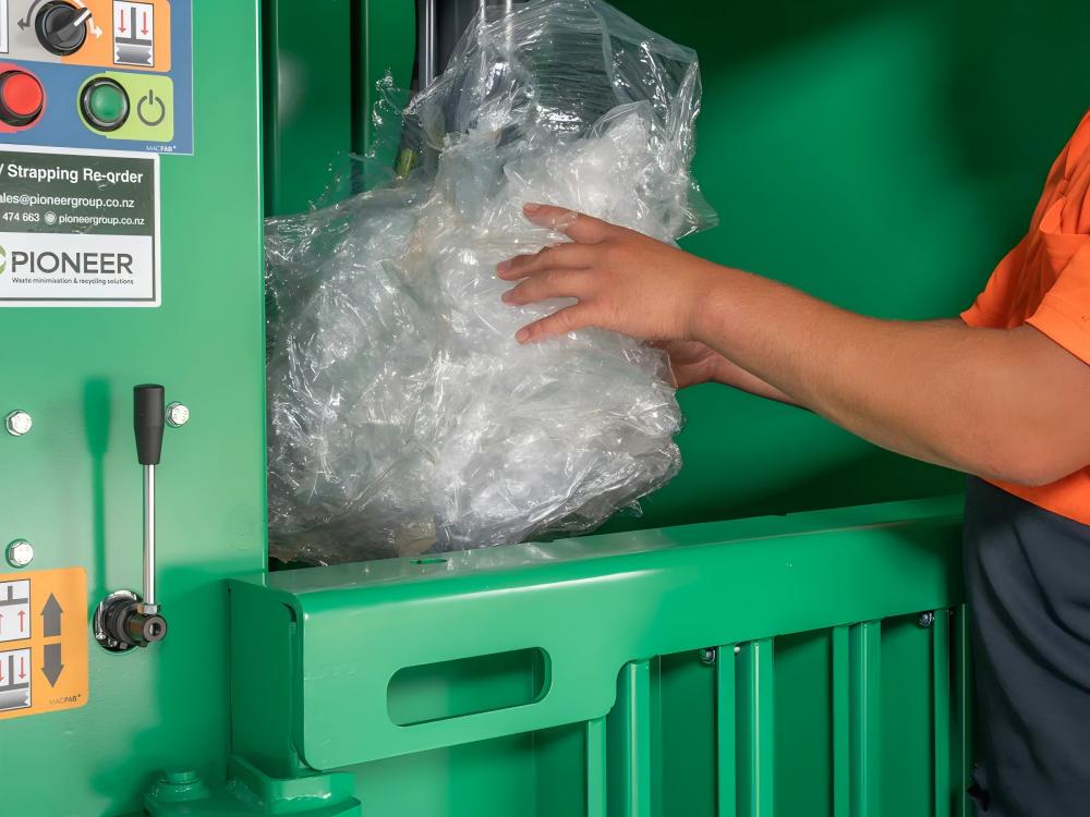 Plastic Film and Packaging Waste for Baling