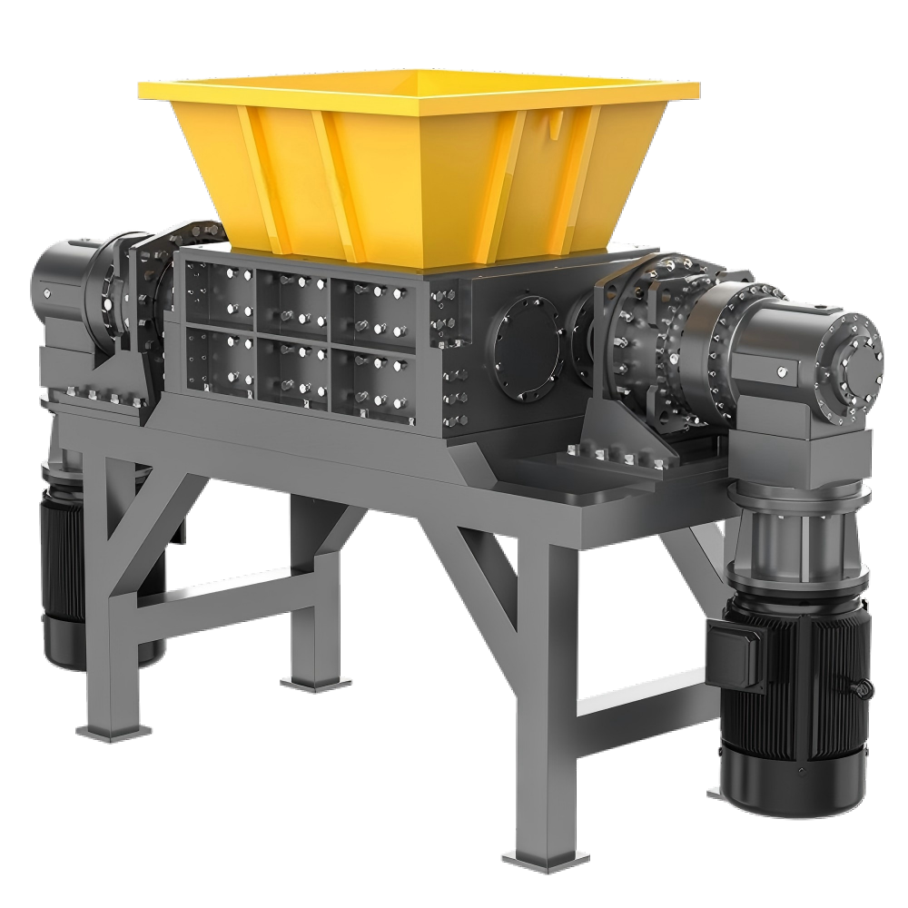 Twin-Shaft Shredder Internal Mechanism