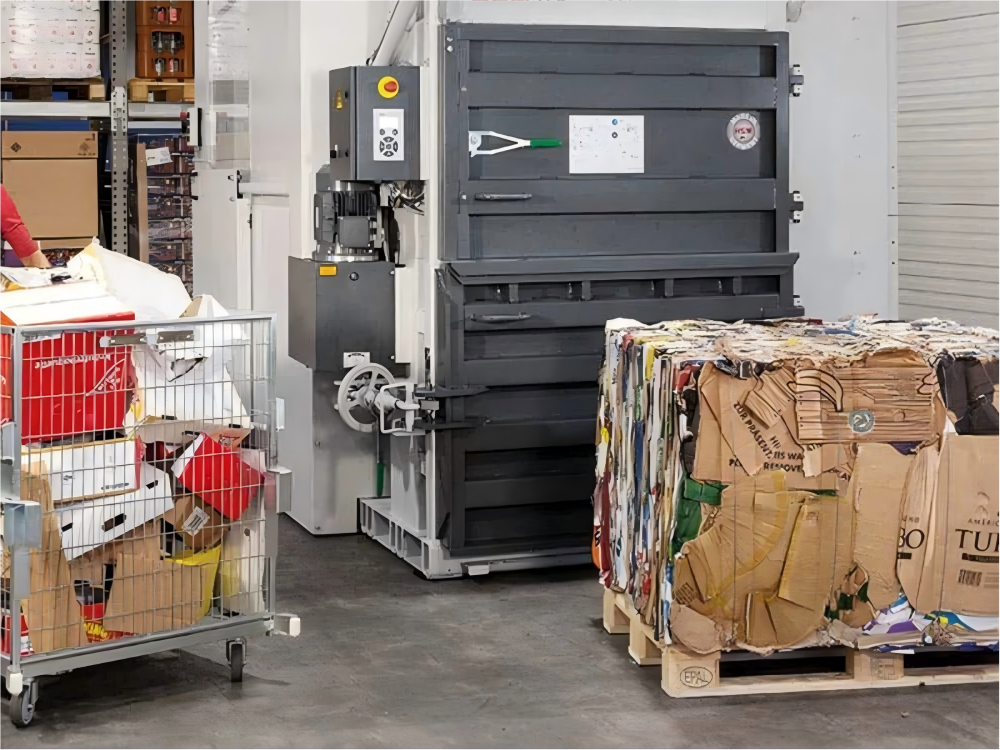 Vertical baler features and maintenance tools