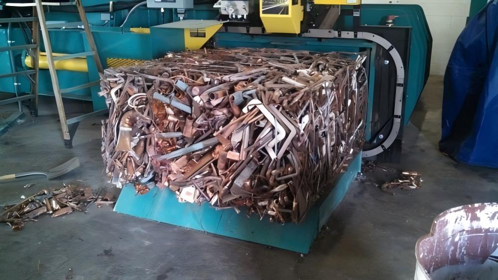 Baled Metal Ready for Recycling