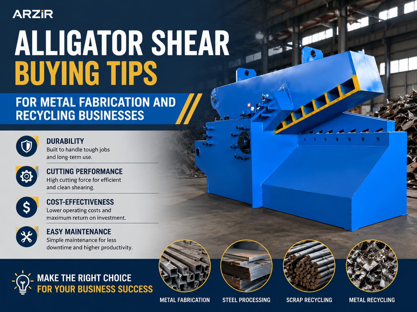 alligator shear buying tips for metal fabrication and recycling businesses 1