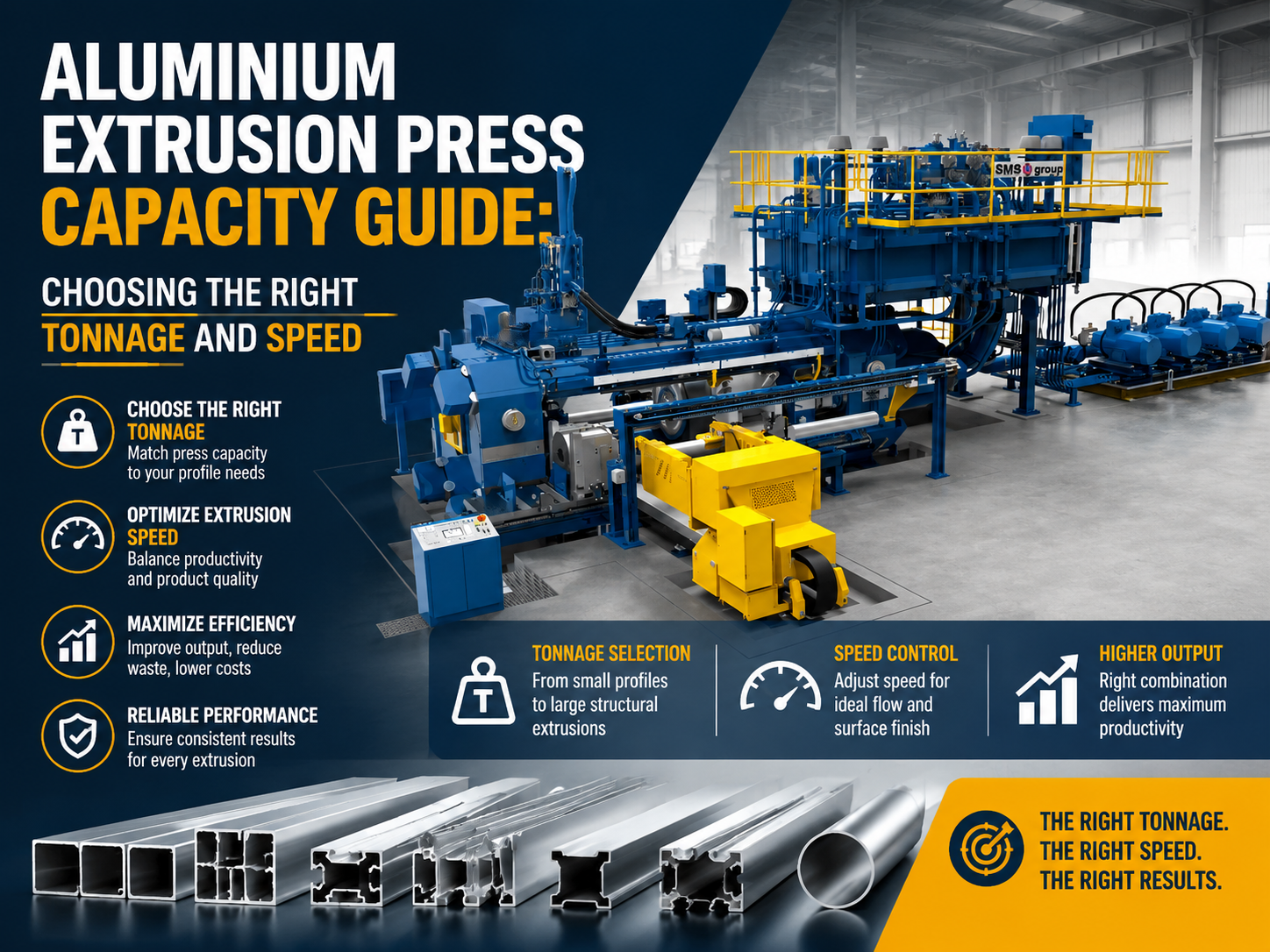 aluminium extrusion press capacity guide choosing the right tonnage and speed