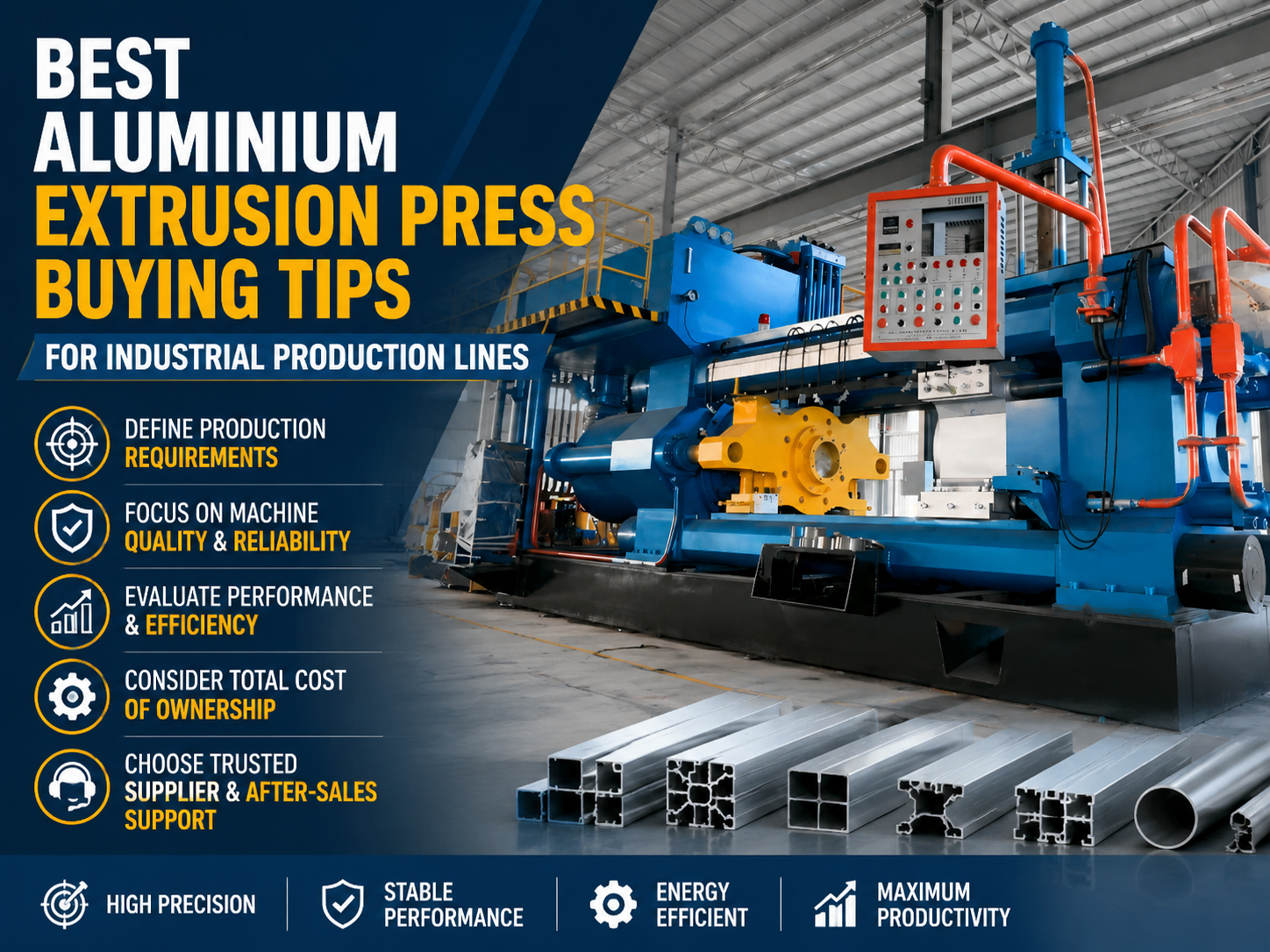 best aluminium extrusion press buying tips for industrial production lines