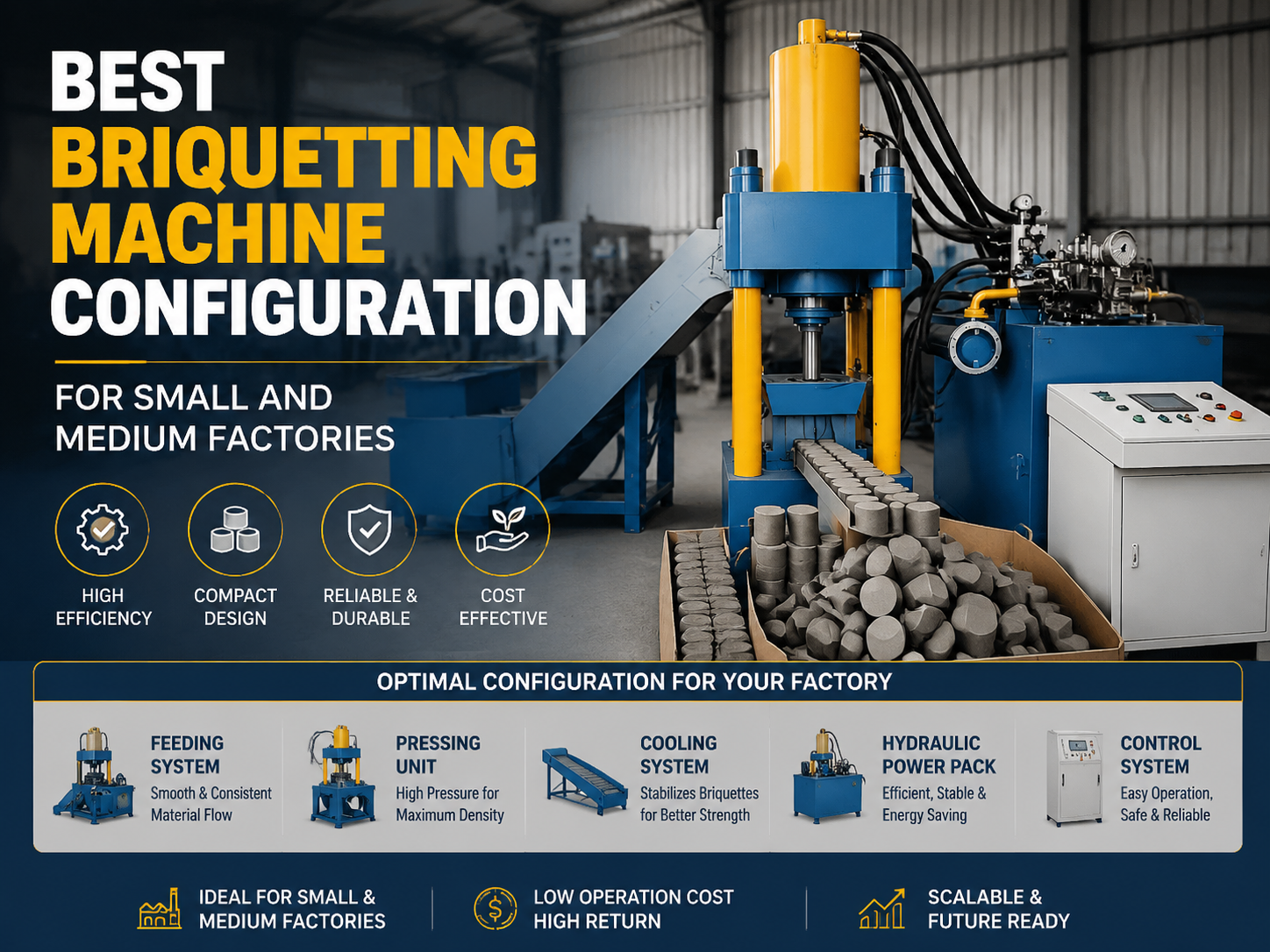 best briquetting machine configuration for small and medium factories a comprehensive guid