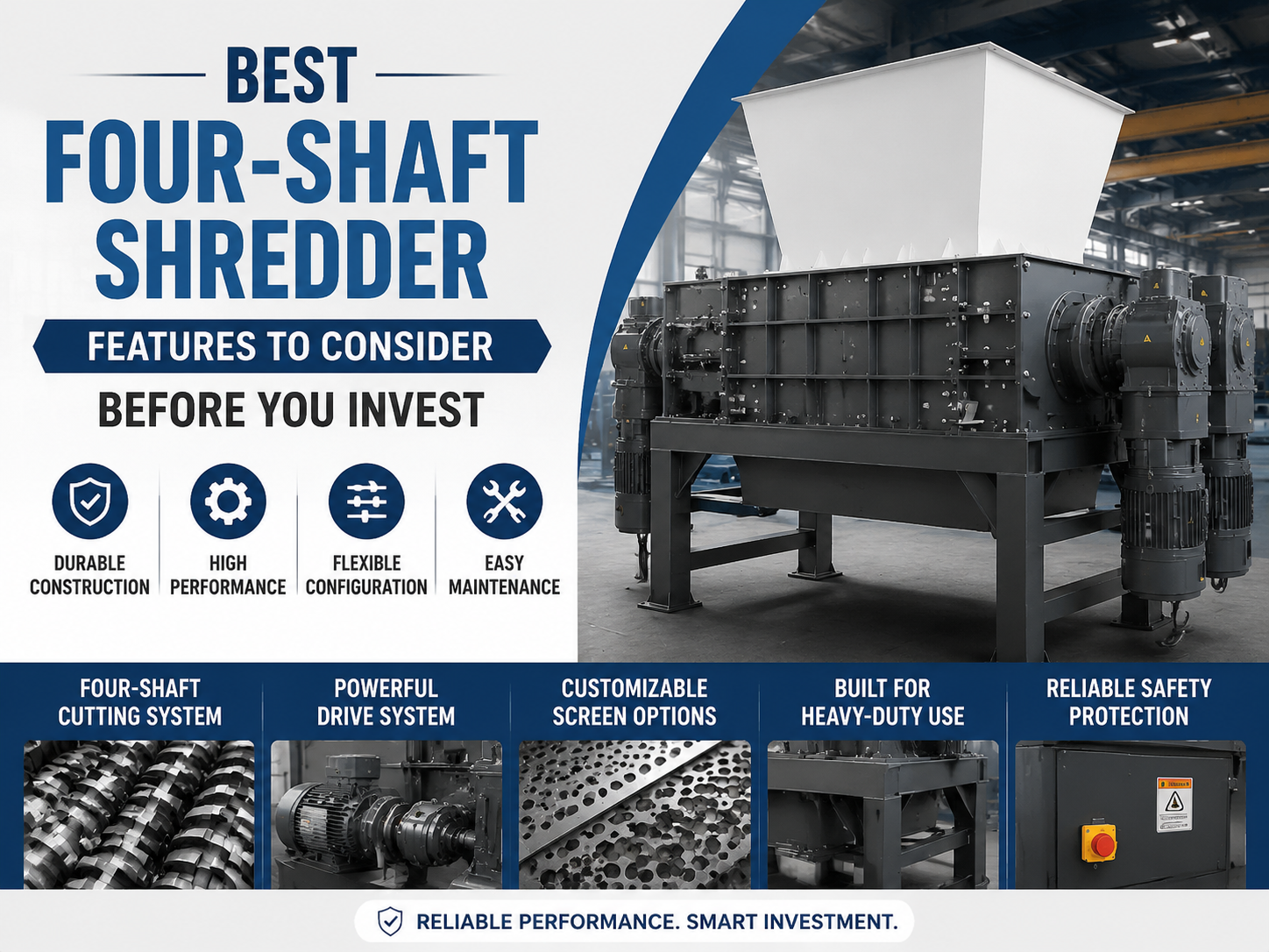 best four shaft shredder features to consider before you invest a comprehensive industrial