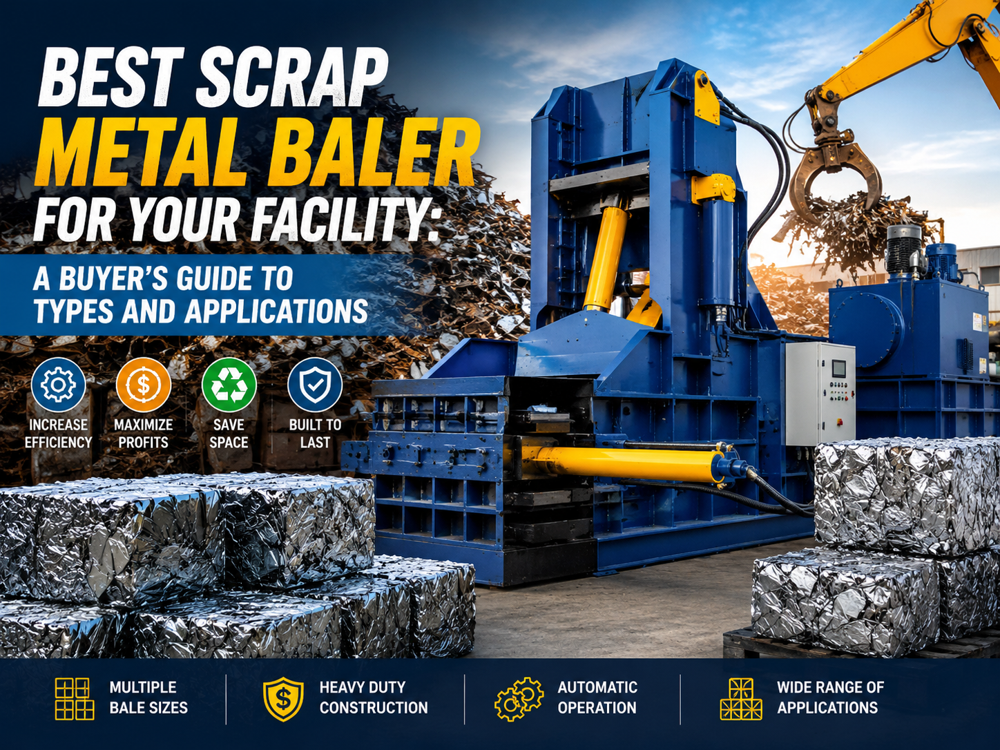 best scrap metal baler for your facility a buyer s guide to types and applications