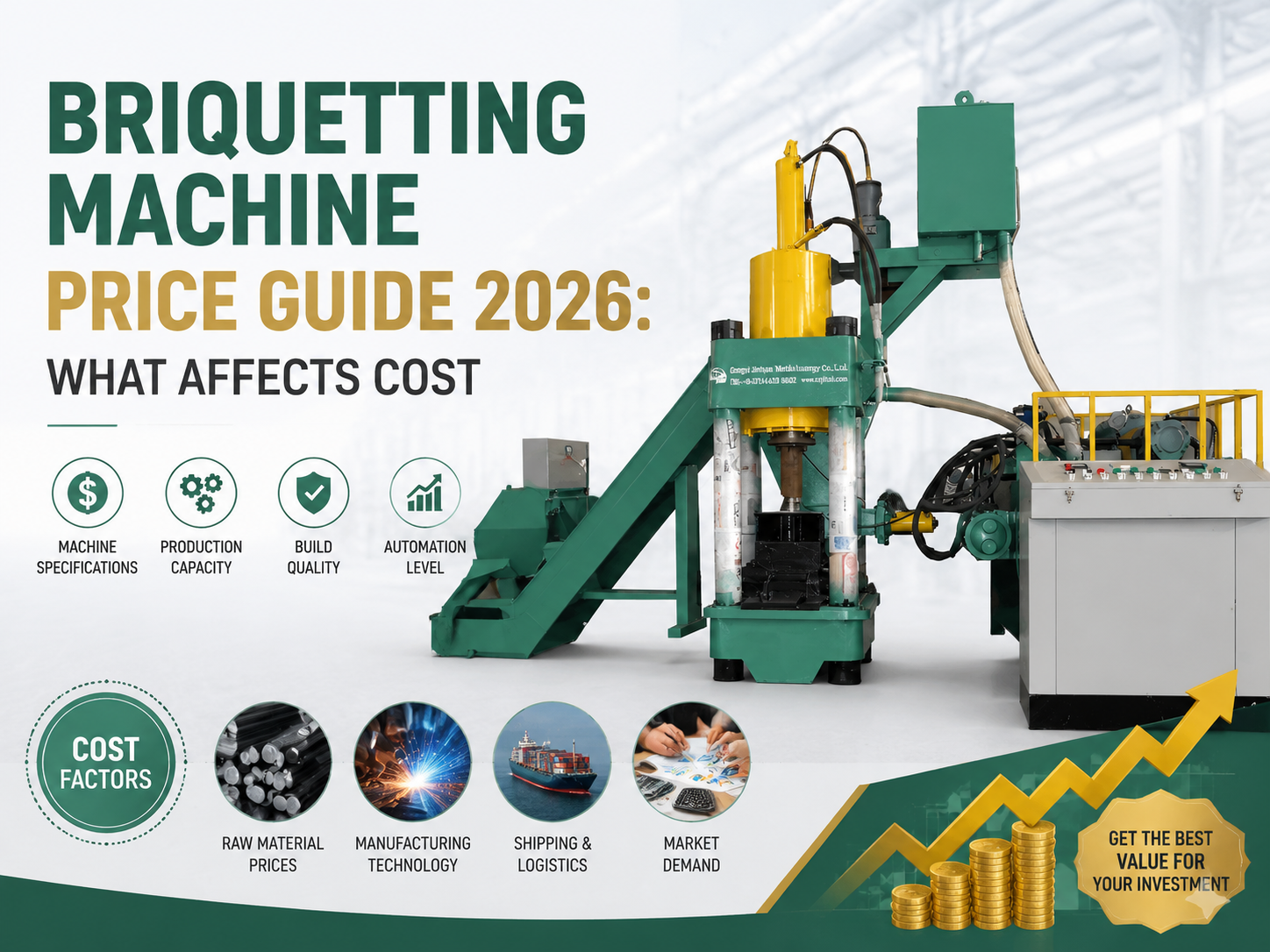 briquetting machine price guide 2026 what affects cost