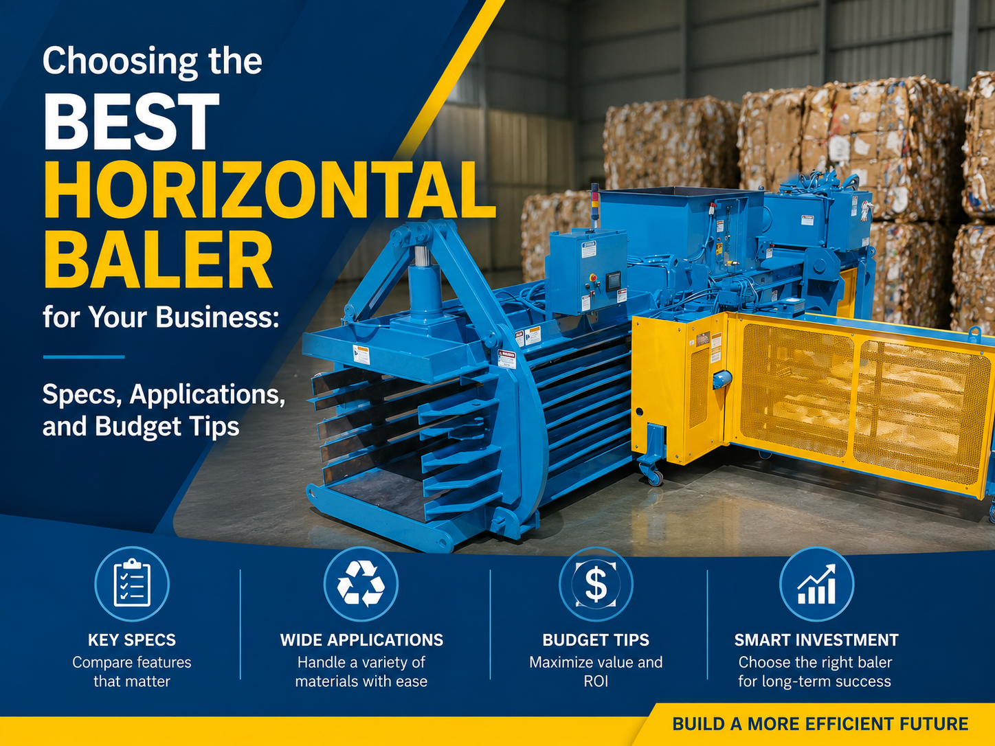 choosing the best horizontal baler for your business specs applications and budget tips