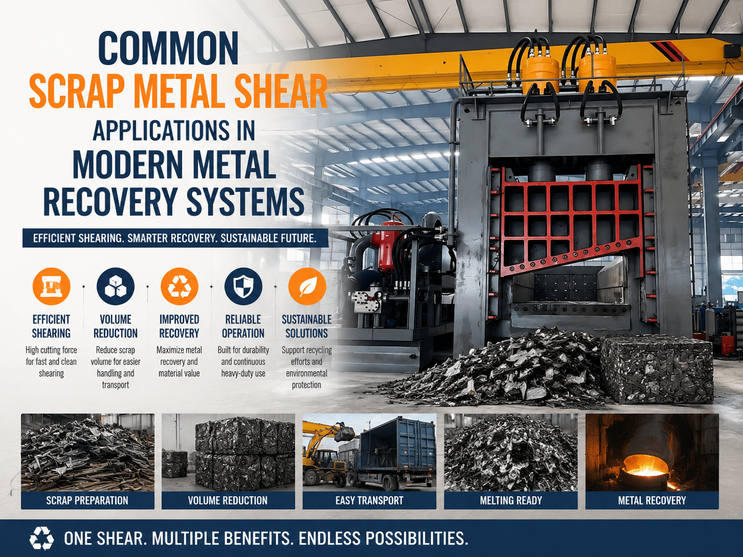 common scrap metal shear applications in modern metal recovery systems 1
