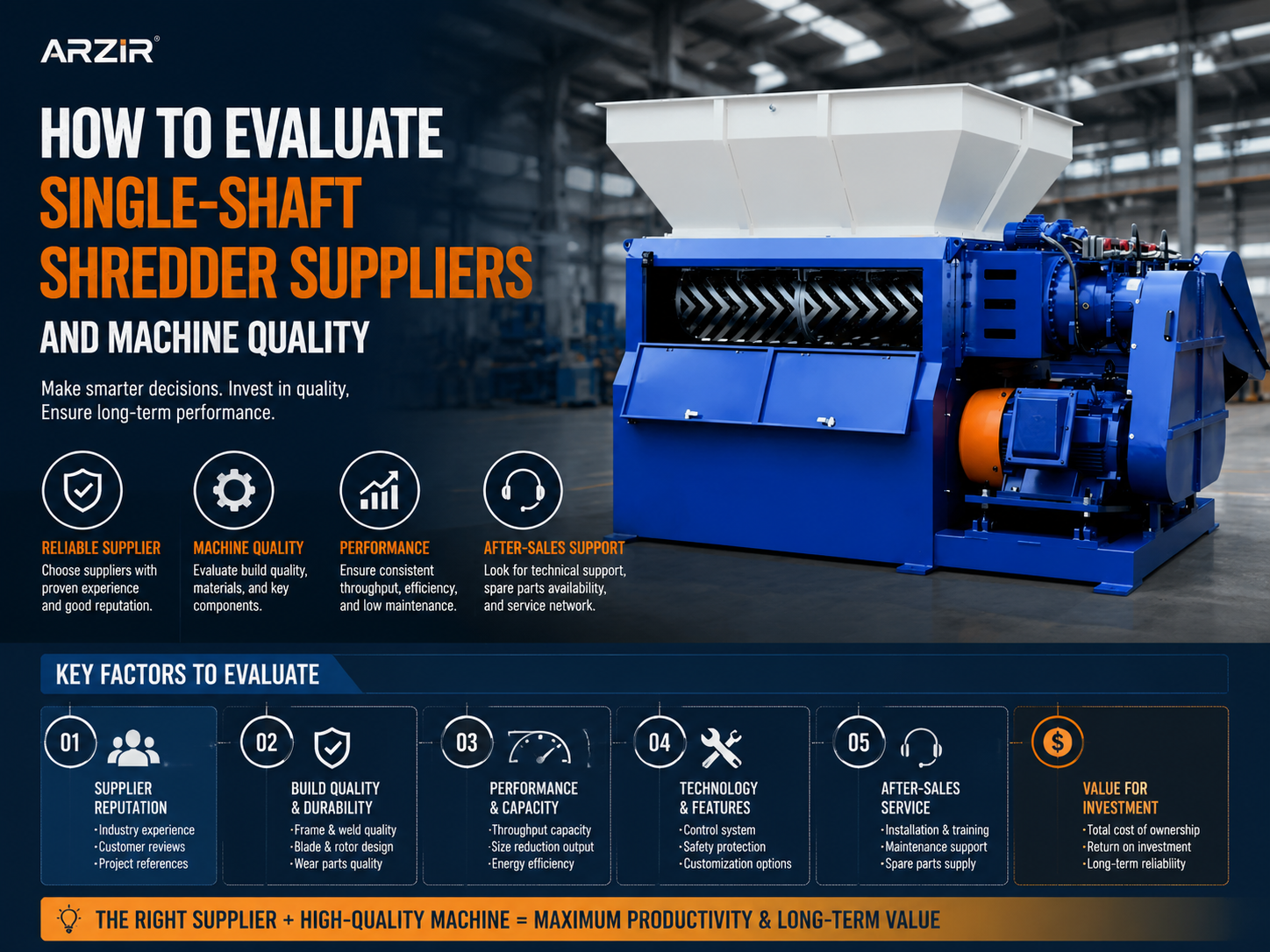 comprehensive guide how to evaluate single shaft shredder suppliers and machine quality