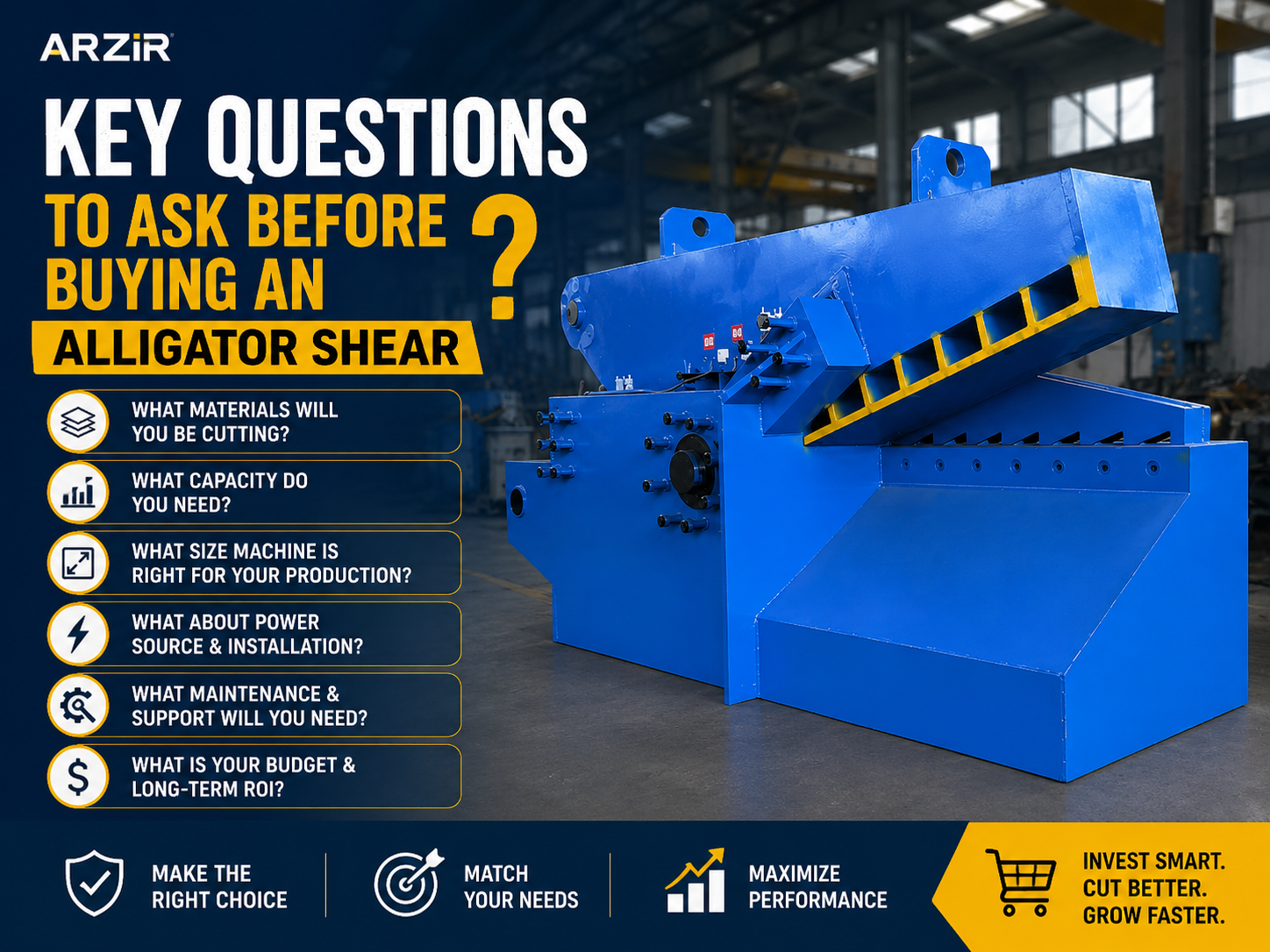 comprehensive guide key questions to ask before buying an alligator shear