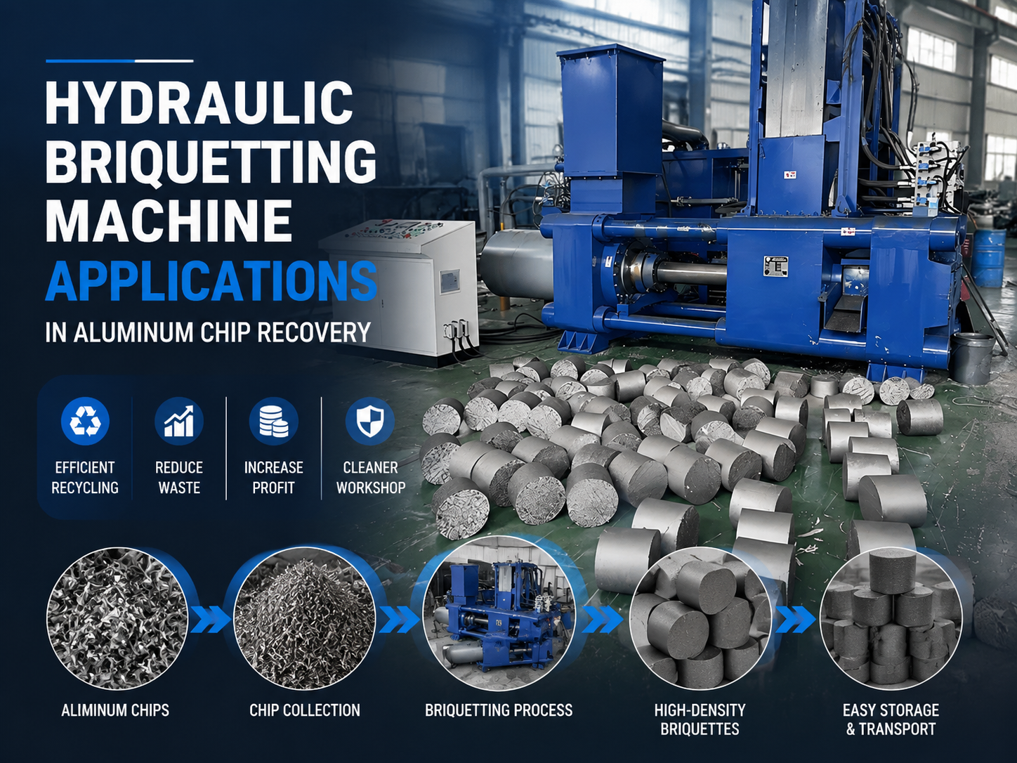 comprehensive guide to hydraulic briquetting machine applications in aluminum chip recover