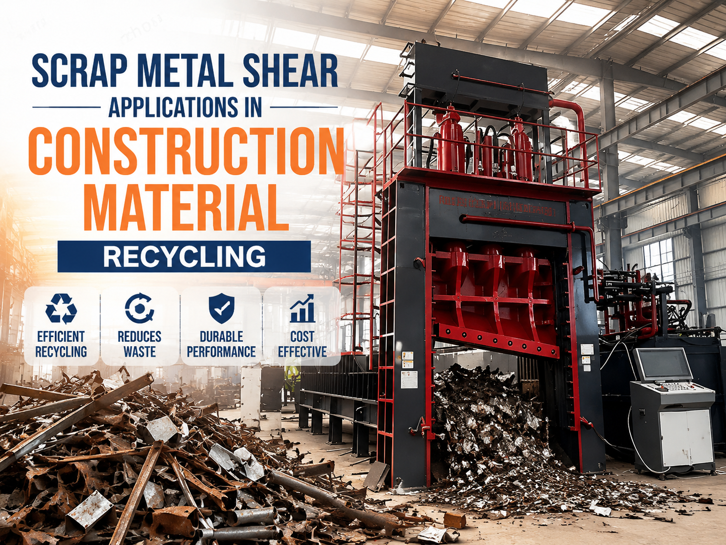 comprehensive guide to scrap metal shear applications in construction material recycling
