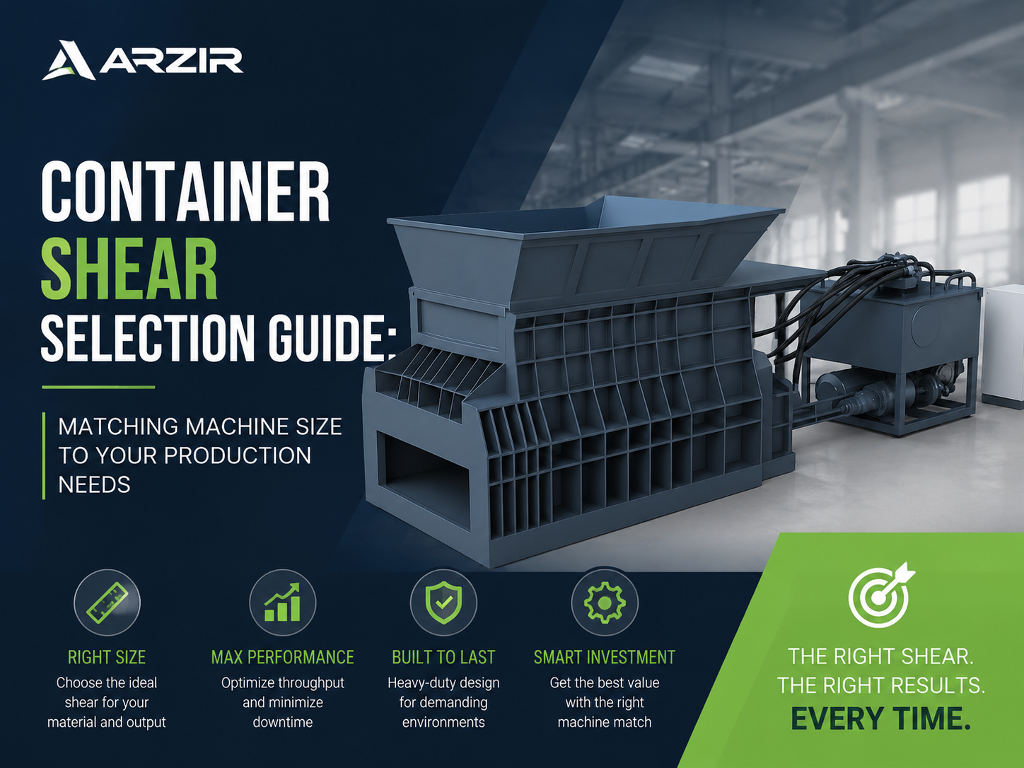 container shear selection guide matching machine size to your production needs