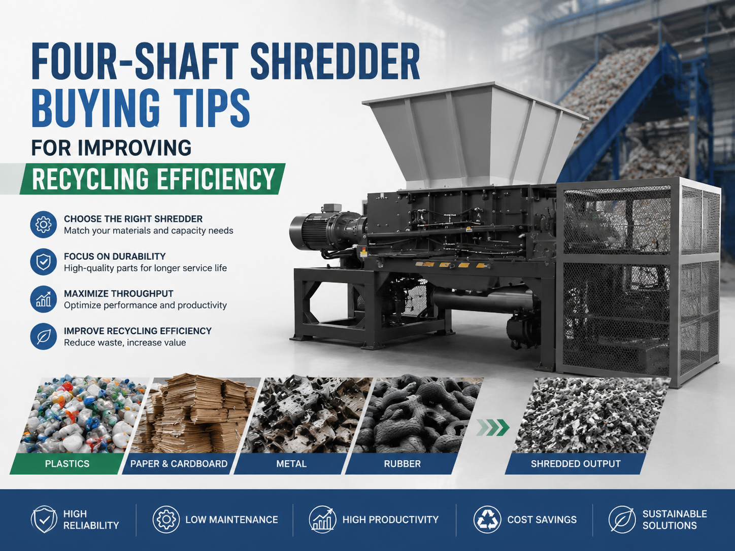 four shaft shredder buying tips for improving recycling efficiency a comprehensive guide