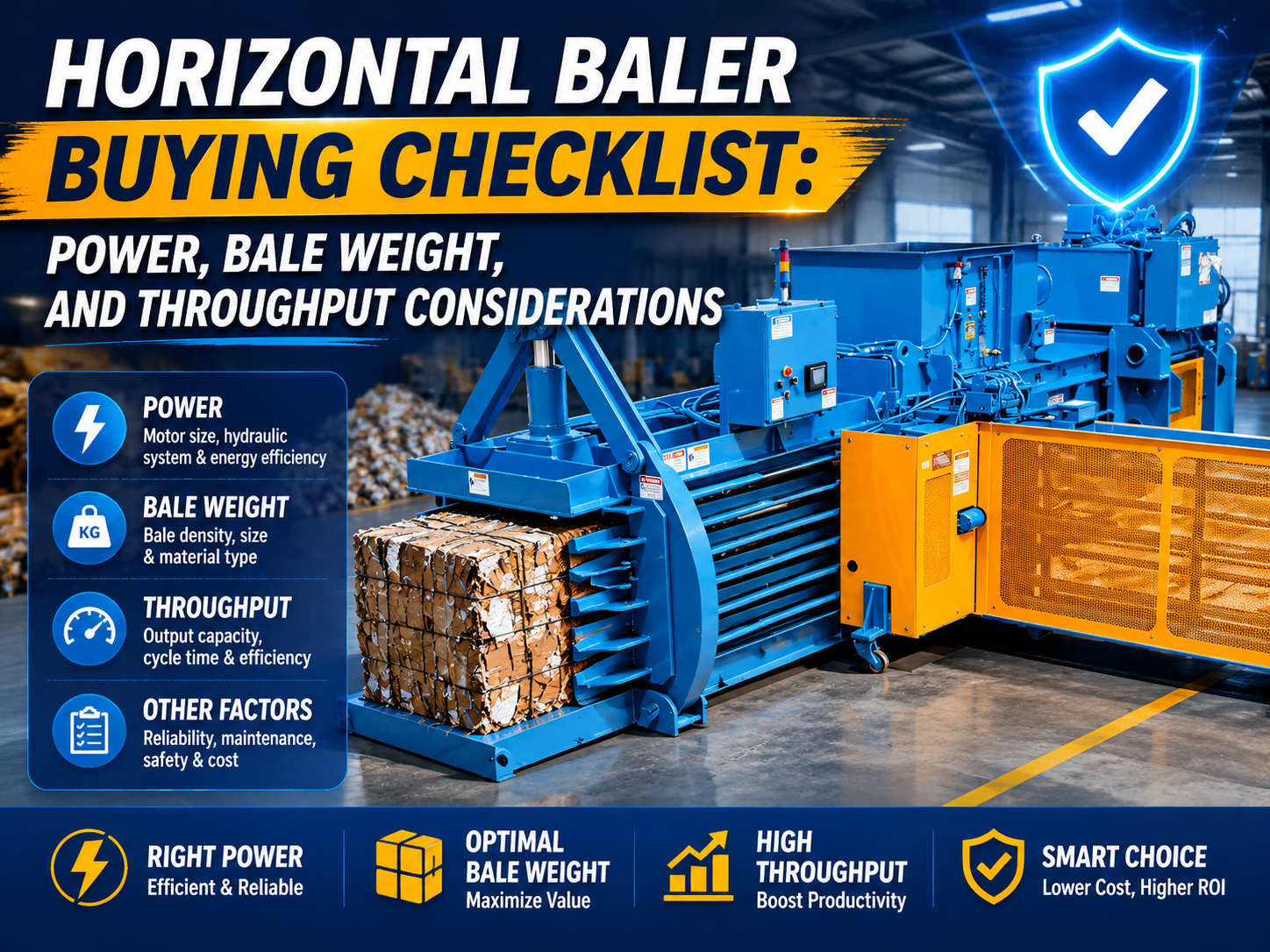 horizontal baler buying checklist power bale weight and throughput considerations