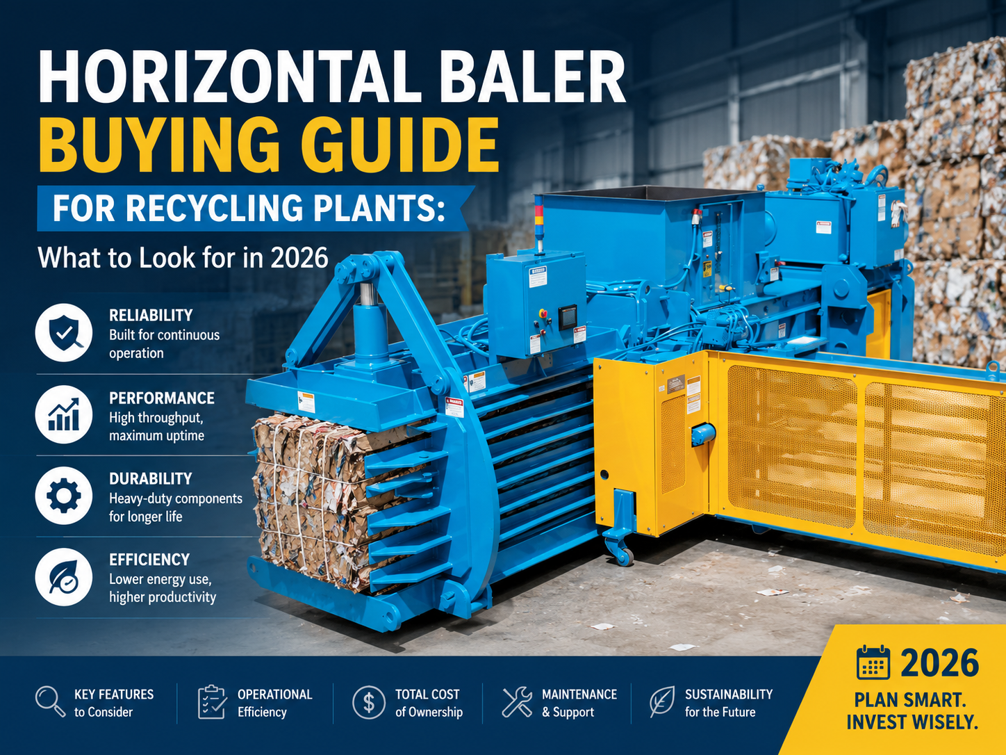 horizontal baler buying guide for recycling plants what to look for in 2026