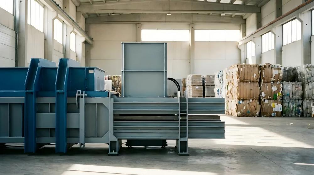 Horizontal Scrap Metal Baler Configuration