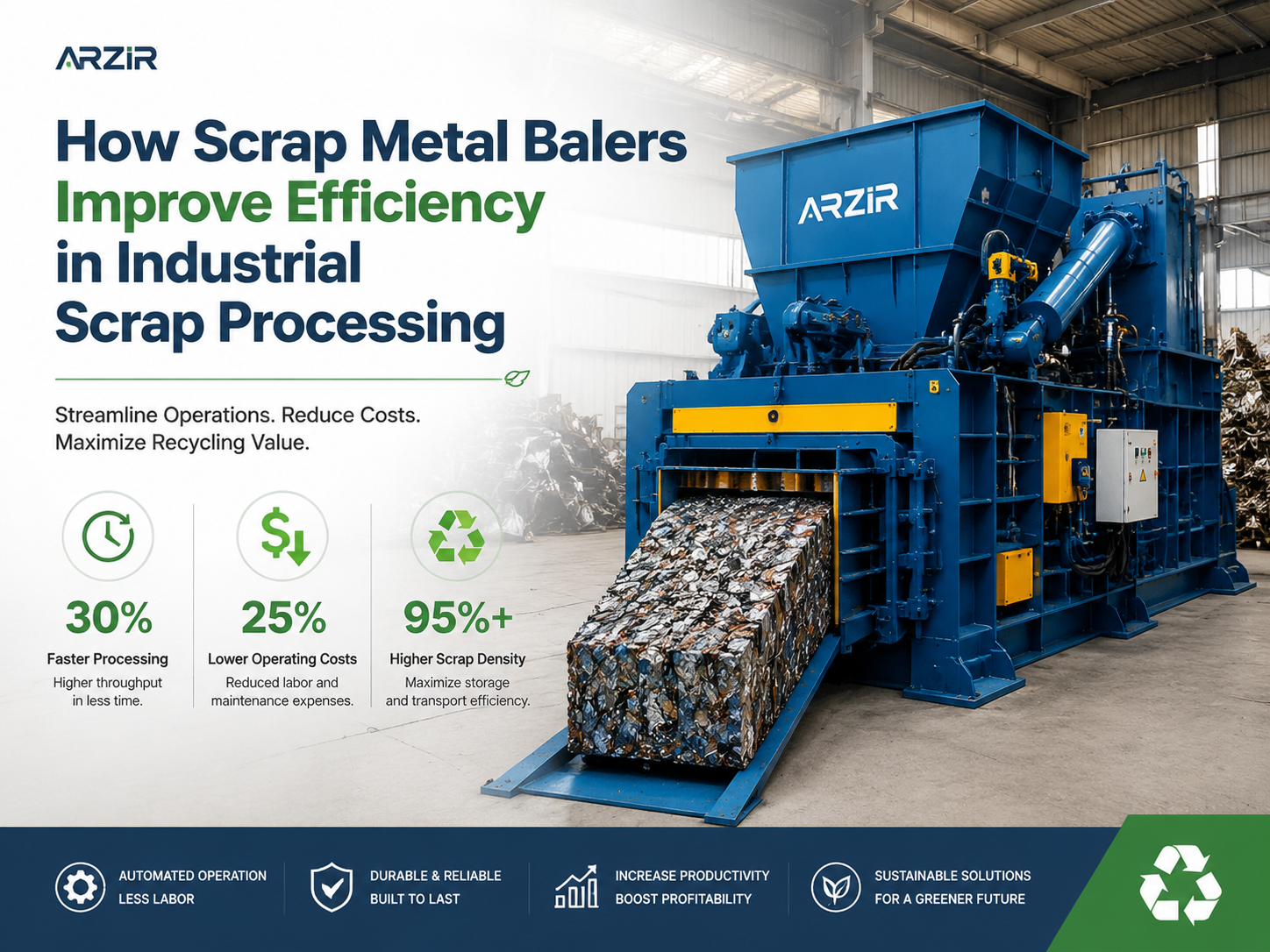 how scrap metal balers improve efficiency in industrial scrap processing 1