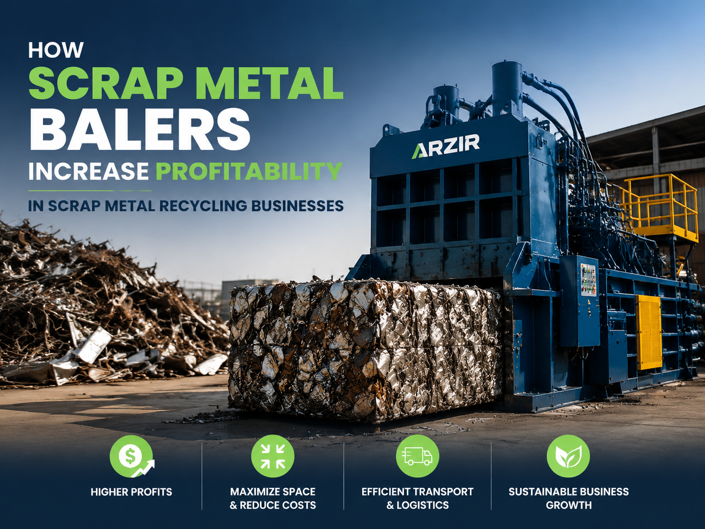 how scrap metal balers increase profitability in scrap metal recycling businesses 1