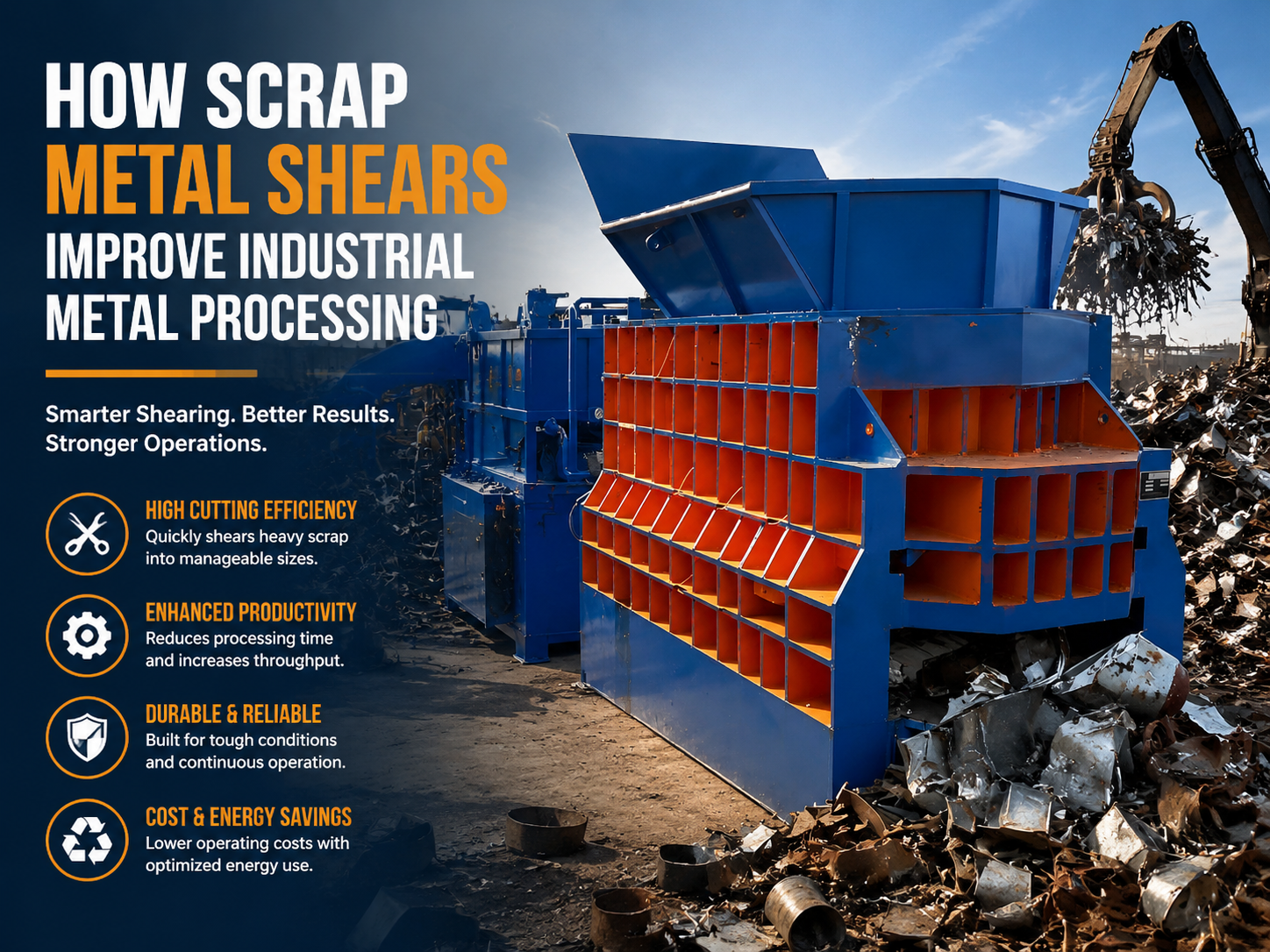 how scrap metal shears improve industrial metal processing a comprehensive guide