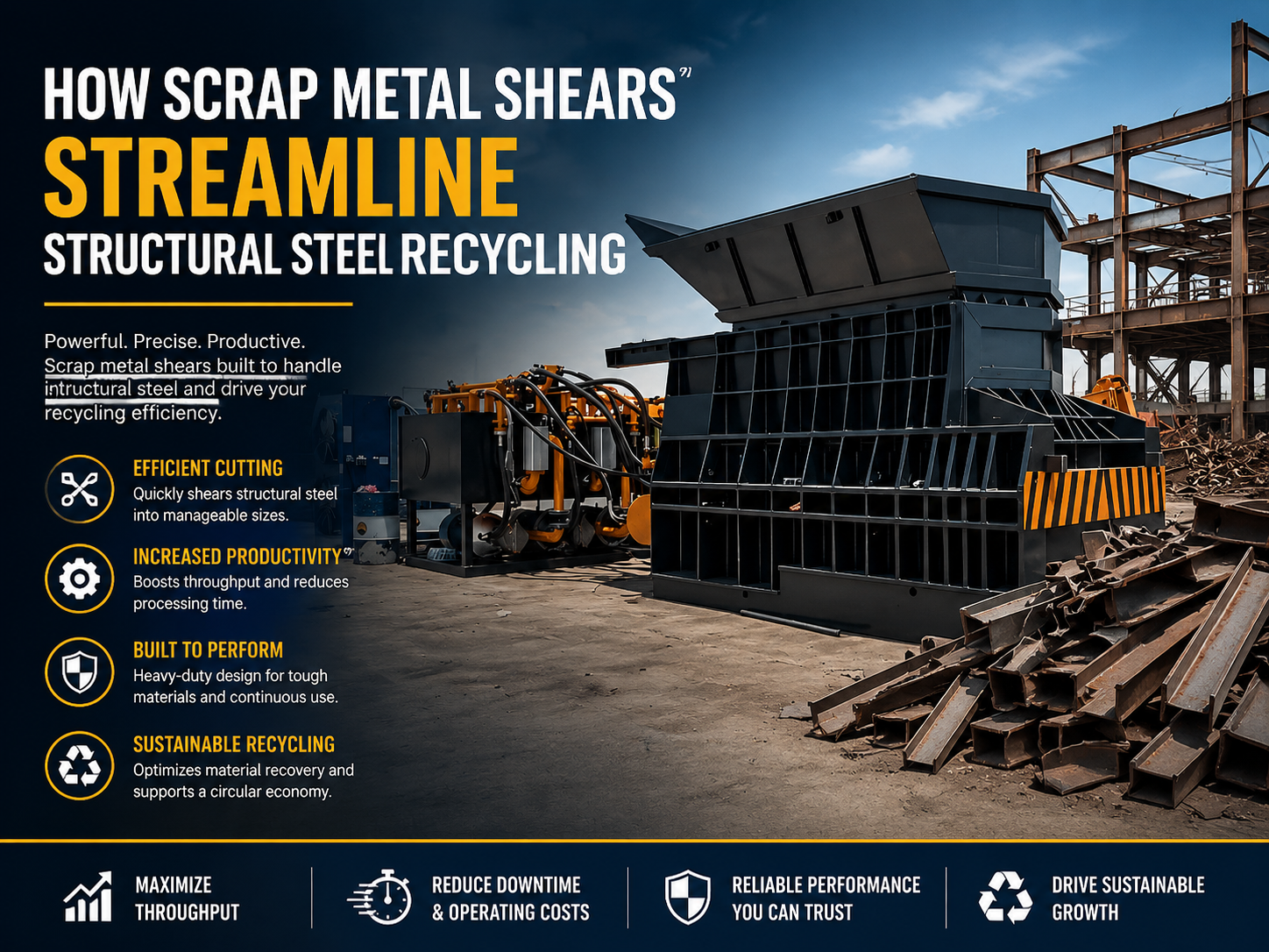 how scrap metal shears streamline structural steel recycling a comprehensive industrial gu