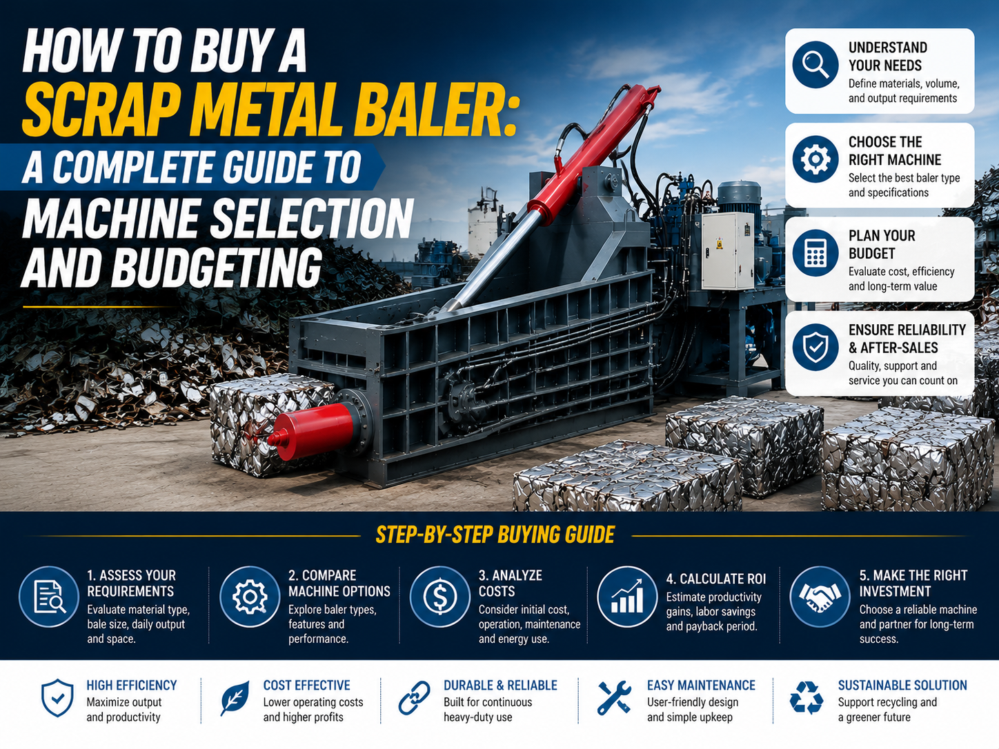 how to buy a scrap metal baler a complete guide to machine selection and budgeting