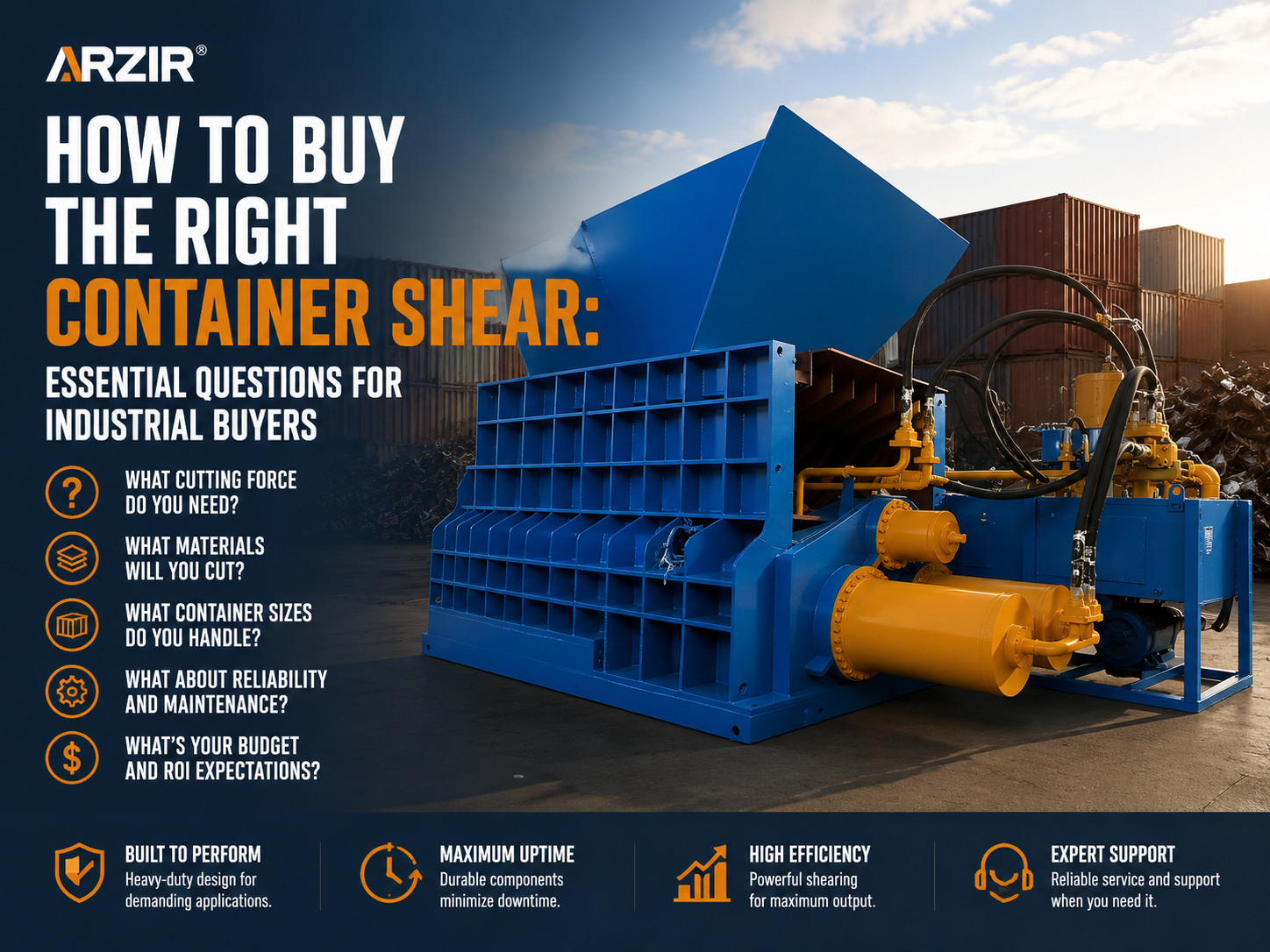 how to buy the right container shear essential questions for industrial buyers