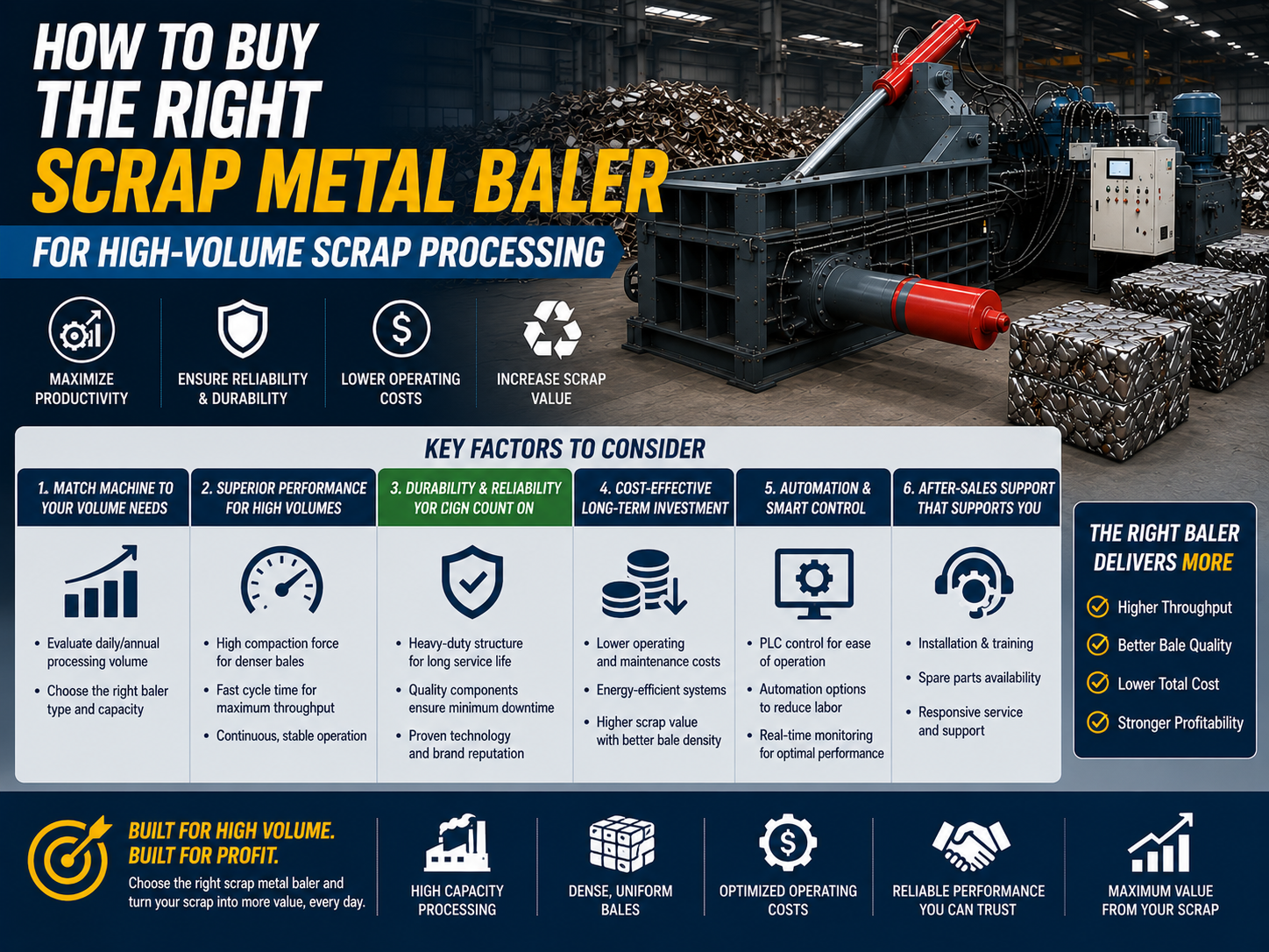 how to buy the right scrap metal baler for high volume scrap processing 1