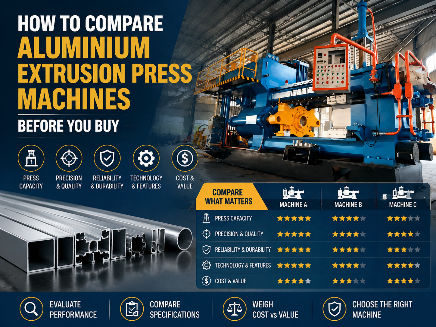 how to compare aluminium extrusion press machines before you buy a comprehensive guide
