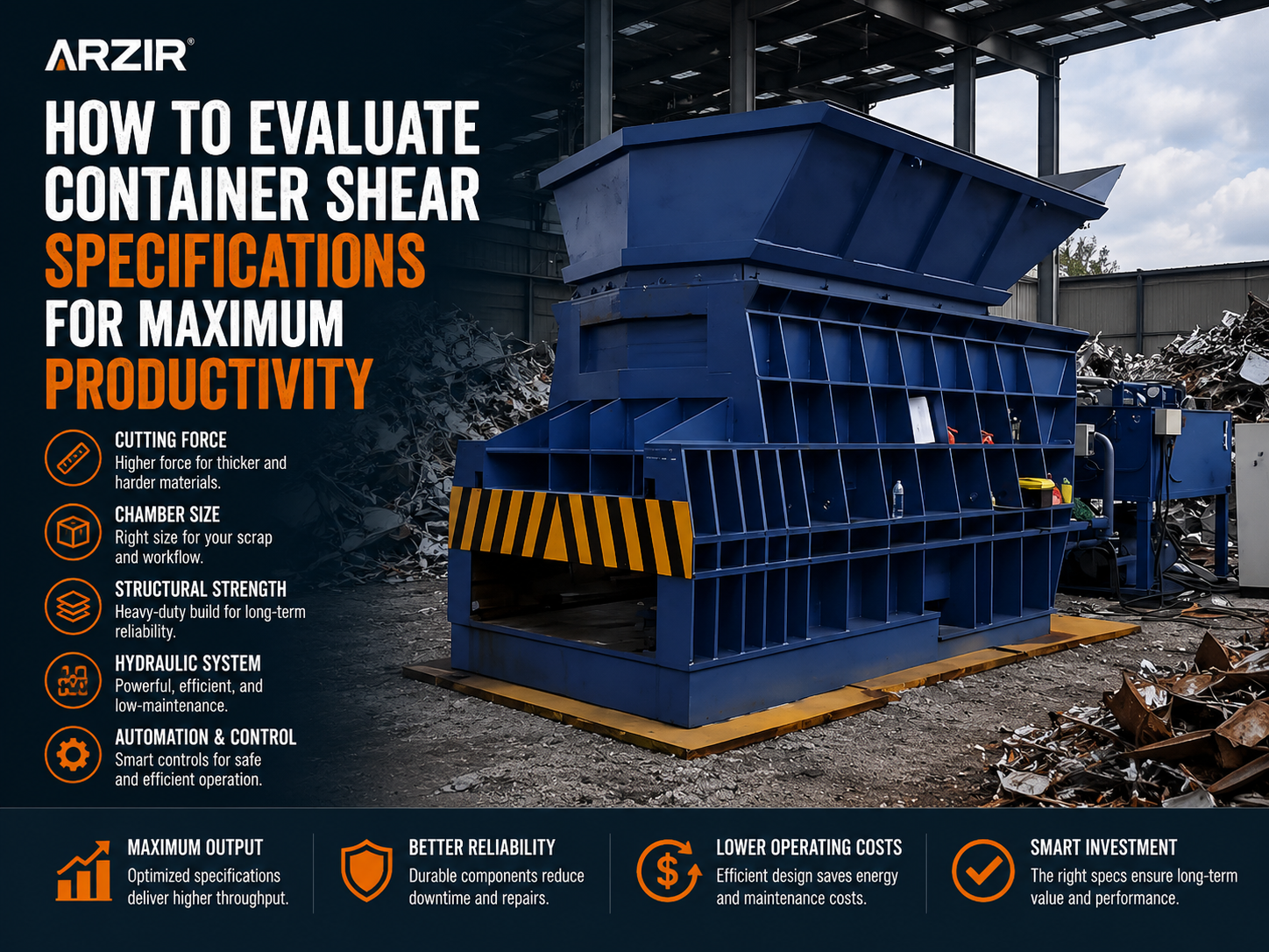 how to evaluate container shear specifications for maximum productivity