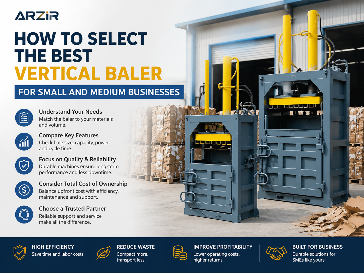 how to select the best vertical baler for small and medium businesses 1