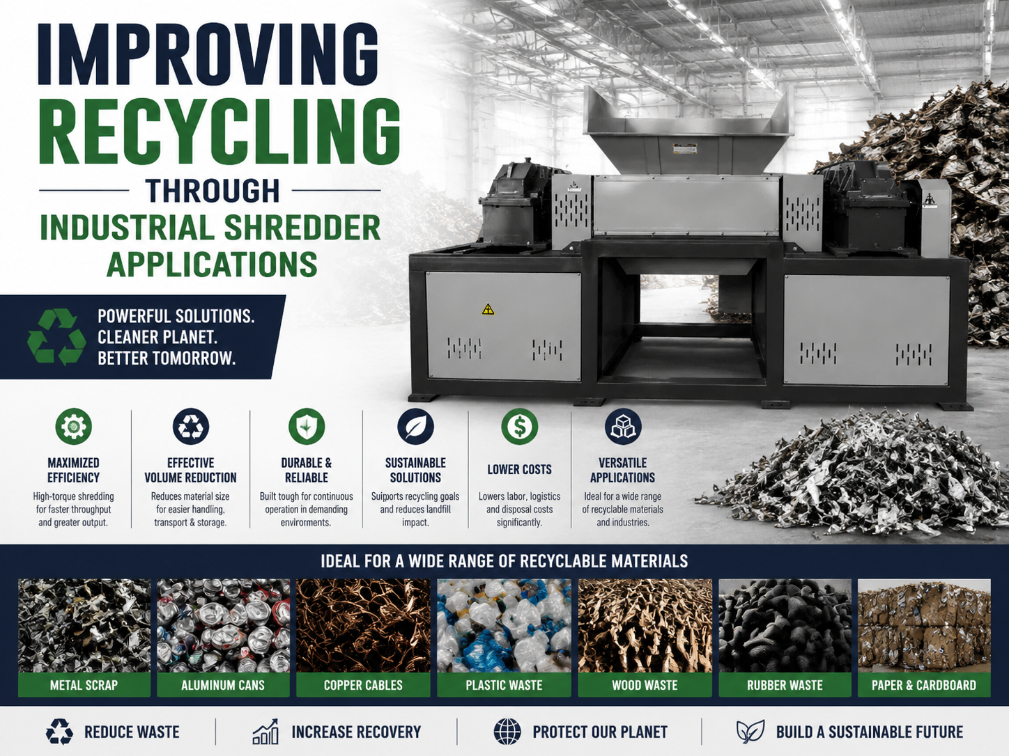 improving recycling through industrial shredder applications 1
