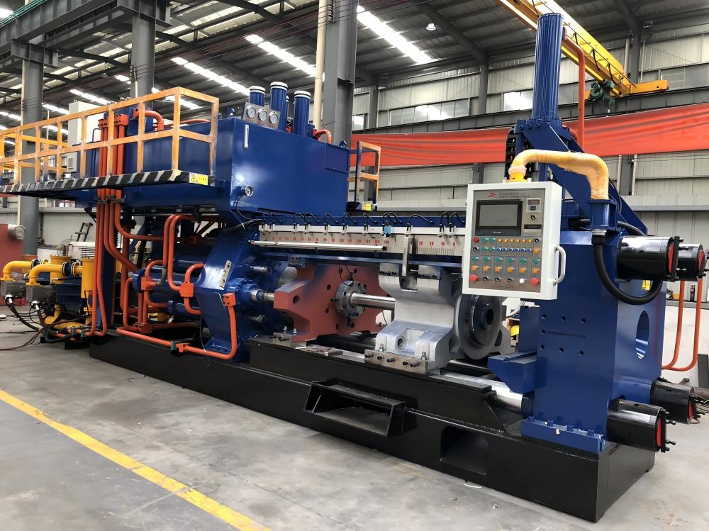 Industrial aluminium extrusion press production line