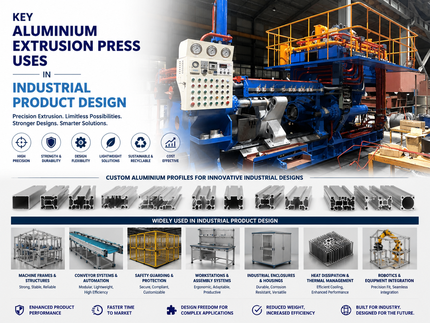 key aluminium extrusion press uses in industrial product design a comprehensive guide