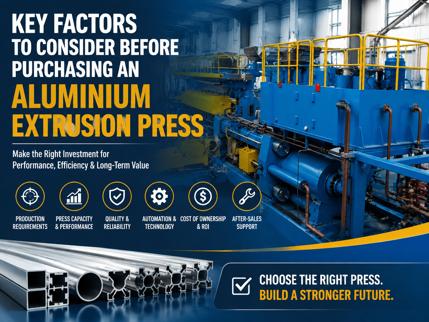 key factors to consider before purchasing an aluminium extrusion press 1
