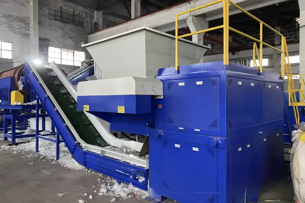 Industrial Shredder for Plastic Film and MSW Processing