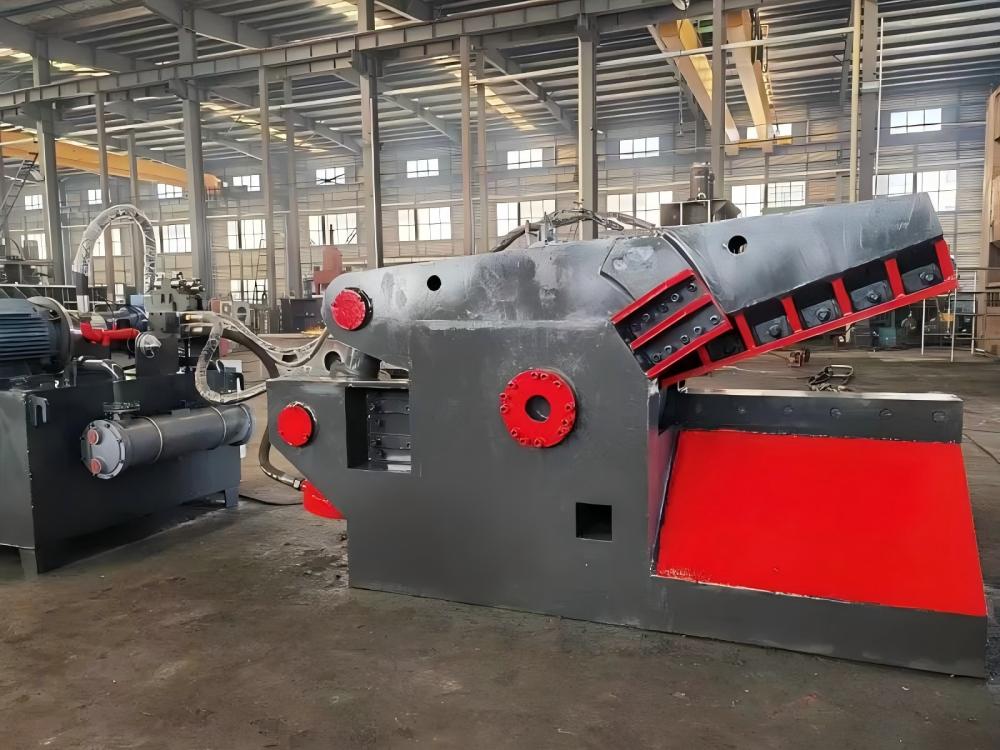 Scrap Metal Processing with Alligator Shear