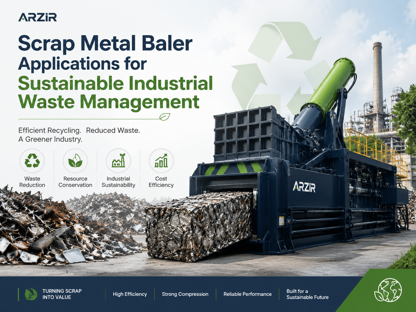 scrap metal baler applications for sustainable industrial waste management 1