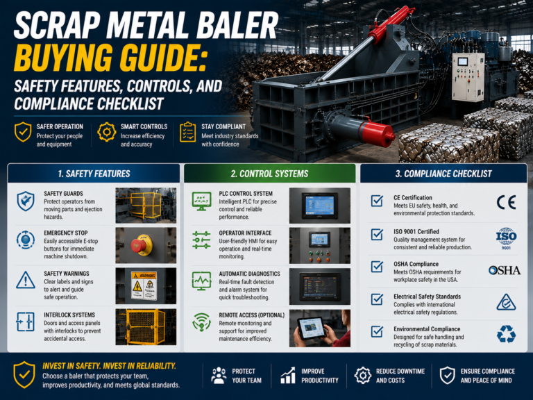 Metalcore Checklist Scrap Metal Baler Buying Guide: Safety Features, Controls, and ...