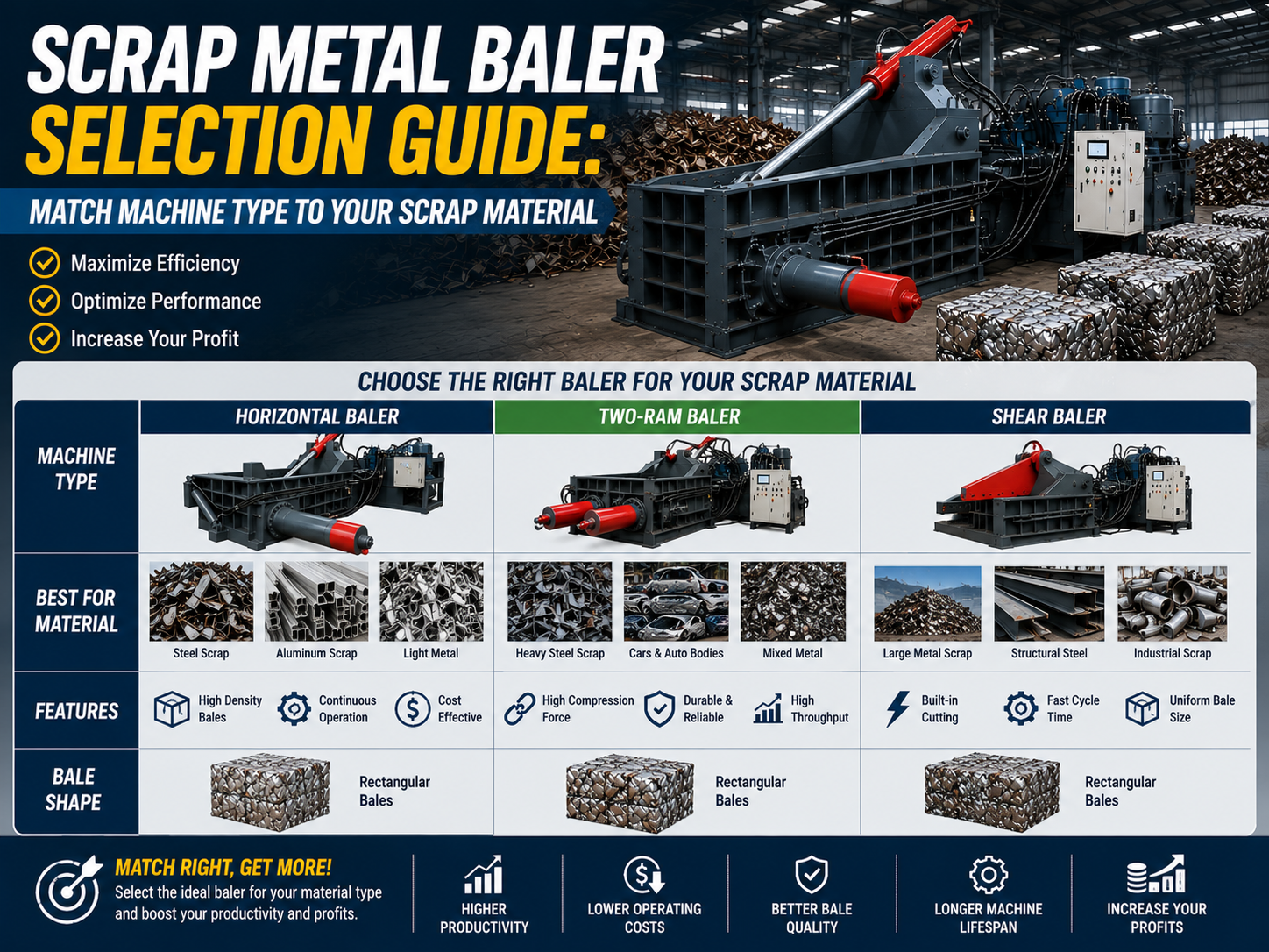 scrap metal baler selection guide match machine type to your scrap material