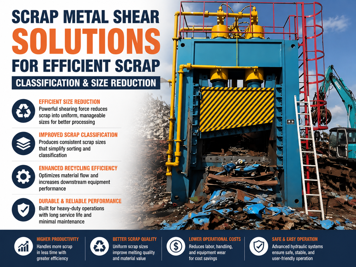 scrap metal shear solutions for efficient scrap classification and size reduction 1