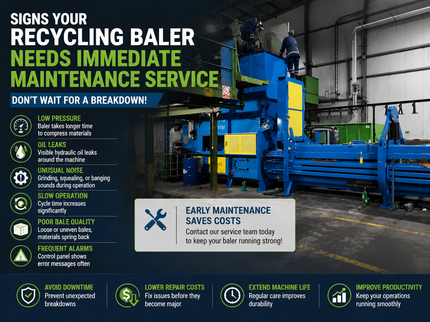 signs your recycling baler needs immediate maintenance service a comprehensive guide for i