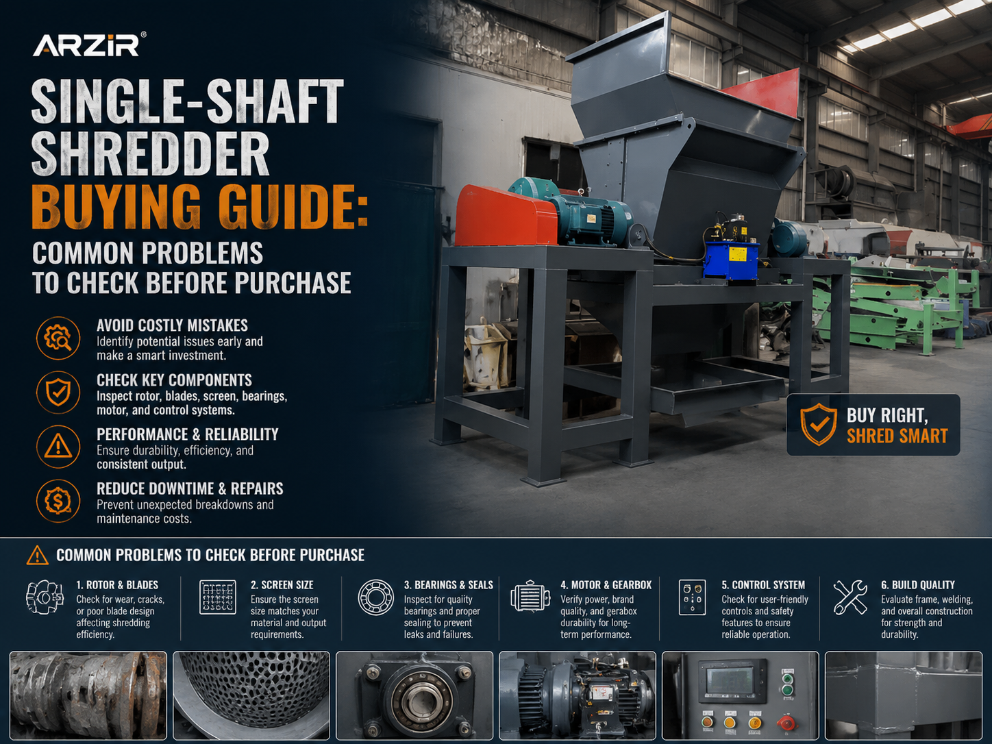 single shaft shredder buying guide common problems to check before purchase